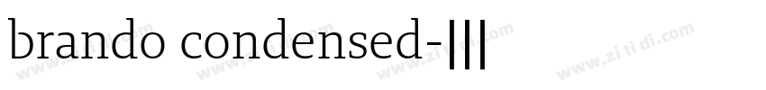 brando condensed字体转换